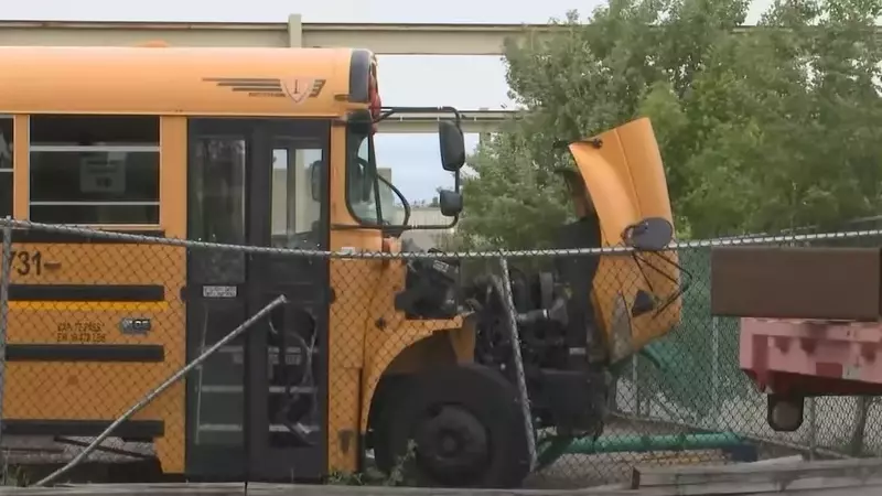 School Bus Incident at Community Center in Minneapolis