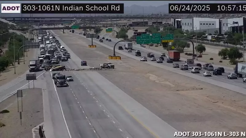 Major Food Truck Crash Leads to Partial Closure of Loop 303 in West Valley