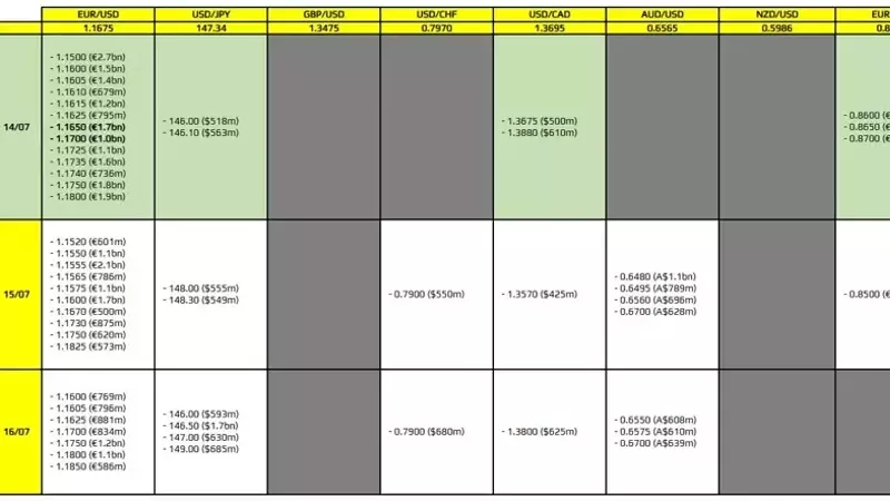 Upcoming FX Option Expiries: EUR/USD in Focus