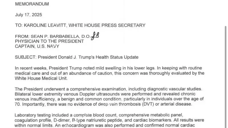 Examining Recent Health Reports on Former President Trump