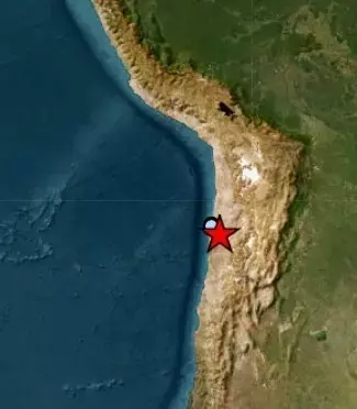 5.4 Magnitude Earthquake Strikes Off Antofagasta, Chile Coast