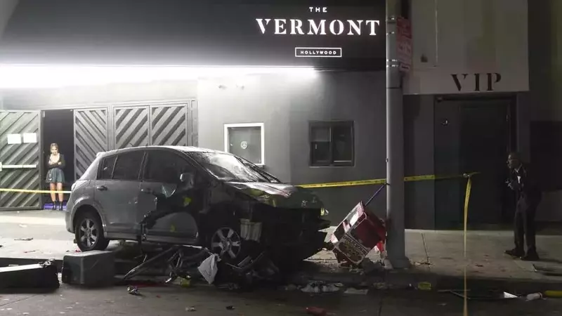 Vehicle Plows into Los Angeles Nightclub Crowd, Driver Shot Amid Chaos