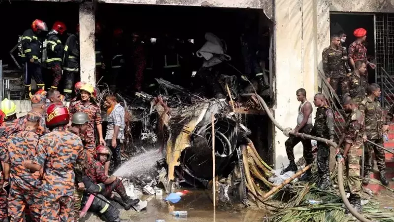 Tragic Plane Crash in Dhaka Claims Multiple Lives at College Campus